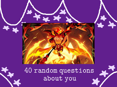 ✨ 40 random questions about you ✨  remix