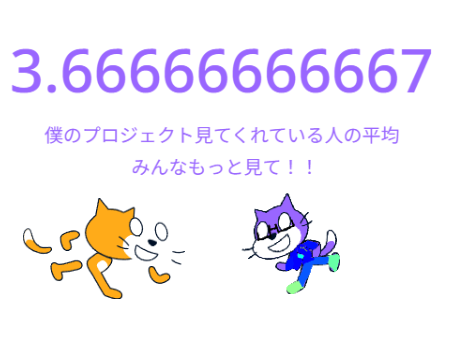 僕のプロジェクト見てくれている人の平均