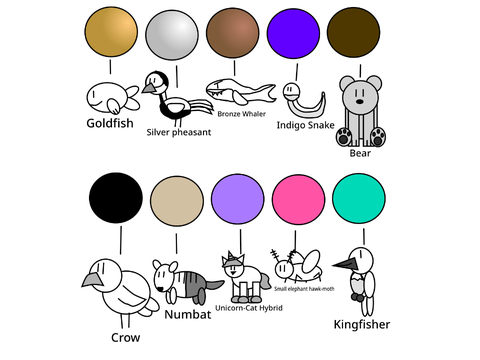 10 Animals without Colors 2