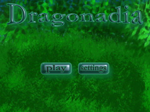 Dragonadia menu screen