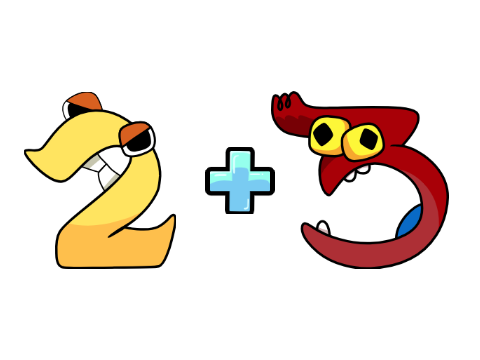2 + 3