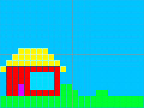house pixel art