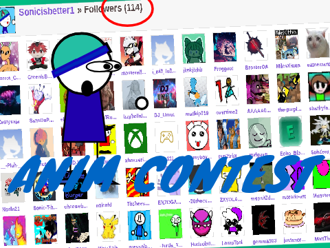 100 follow Anim contest