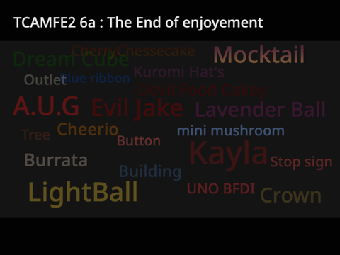 TCAMFE2 6a : The End of an enjoyement