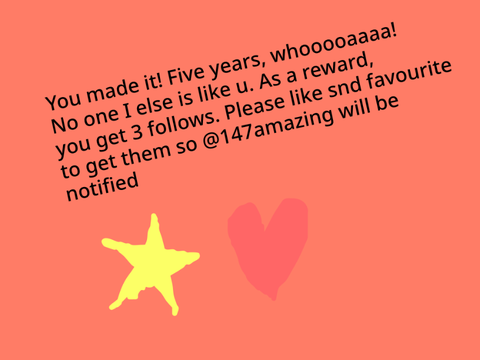 If you are here for half a decade, you will get 3 free follows.