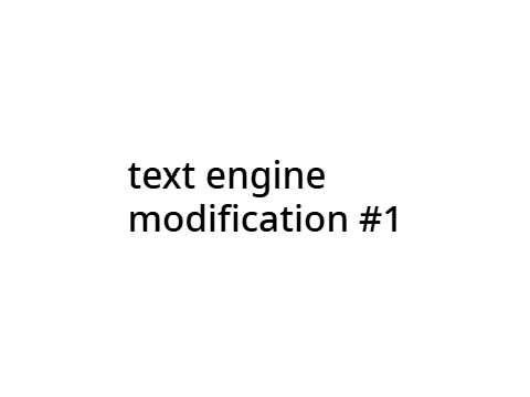 text modification #1