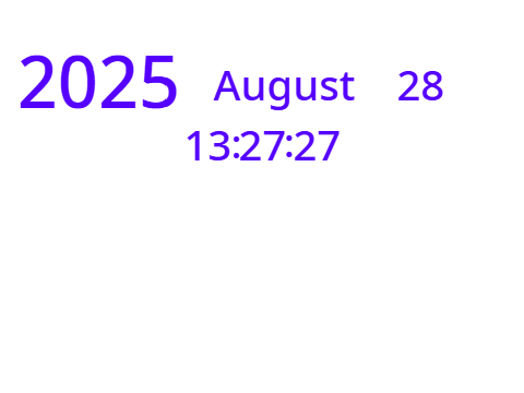 A calendar.