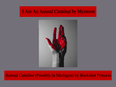 Animal Cannibal (both versions)