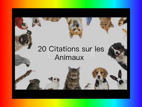 <*v*>  20 citations sur les animaux  <3