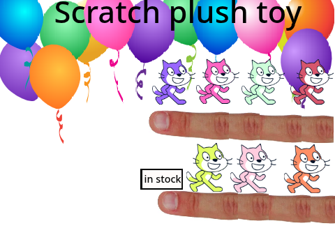 Scratch plush toy