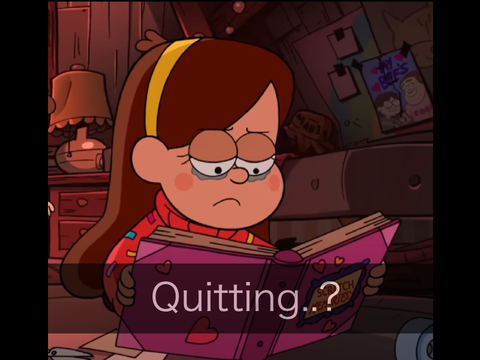 // Quitting…? // One of my last projects. //