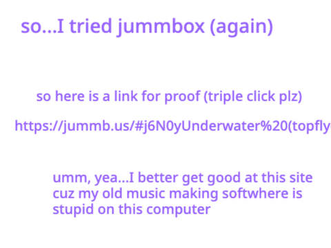 I made a music