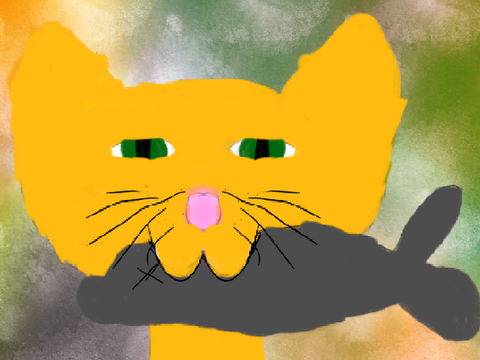 My art piece:The ginger cat