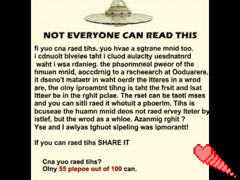 Not everyone can read this! Can you? Remix if so.  remix