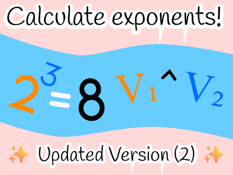 Exponent calculator V2