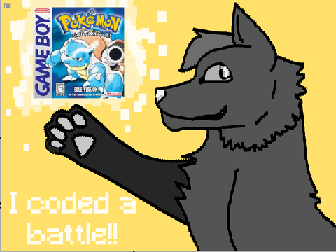 Pokemon blue battle