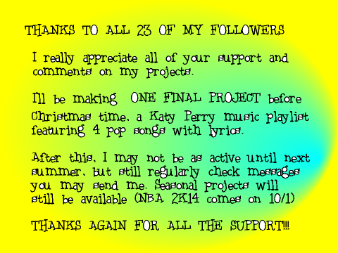 THANK YOU to all my followers!!! 