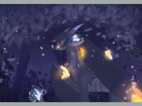 New art inspiration, im also back sort offffffff (Gift version for @mrogers19)