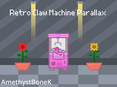 Retro Claw Machine Parallax