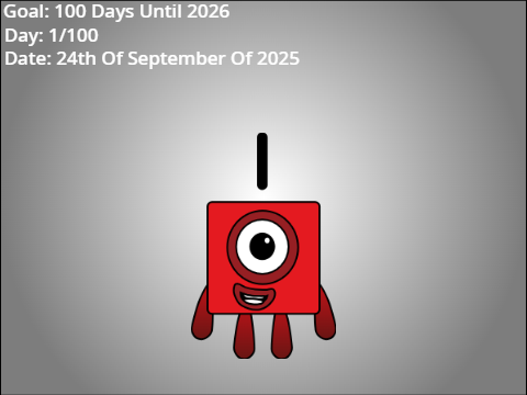 2026 Countup: Day 1/100