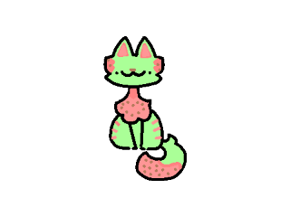 little cat doodle! color him yourself!  remix