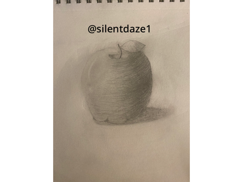 I drew an apple
