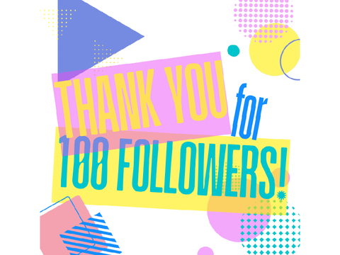 TYSM FOR 100 FOLLOWERS!