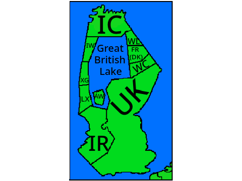 Alternate British Isles Map