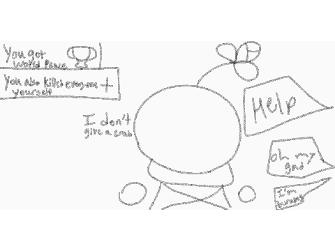 The irony of letting a child have bombs totally not me