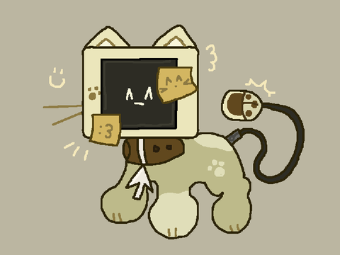 computer kitty adopt (closed)