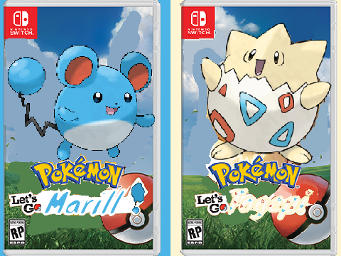 Pokemon Lets Go Marill / Pokemon Lets Go Togepi