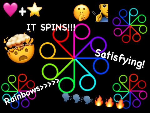 Rainbow Shape Spinner || 