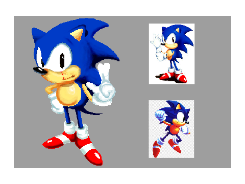 garabatos de "SONIC"