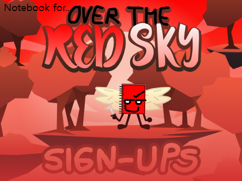 Notebook for OVER THE RED SKY