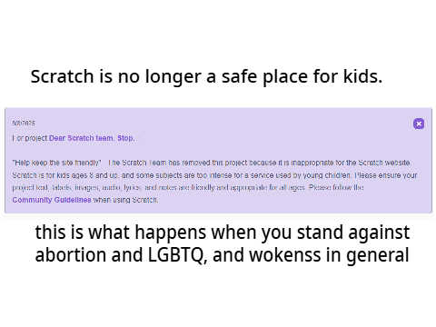 Scratch is no longer a safe place for kids