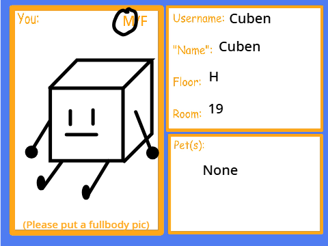 Cuben is in the apartment :O