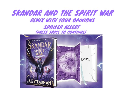 Skandar 5: My Ranking!
