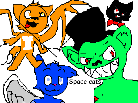 Space cats art!!!