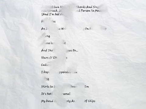 Guess the Tracklist - hi lonesome self titled
