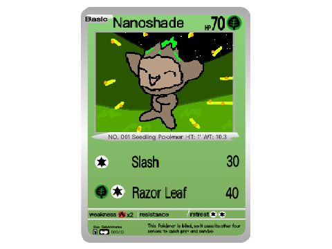 Nanoshade Pokémon Card!!!