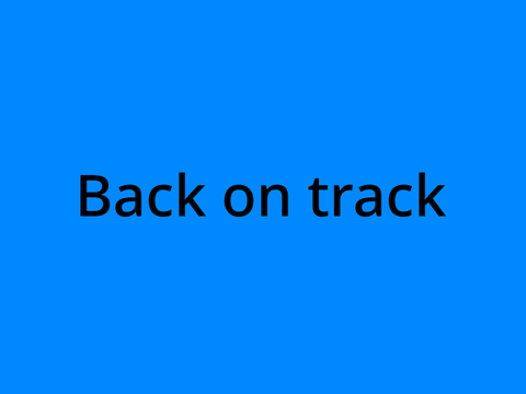 Back on track song