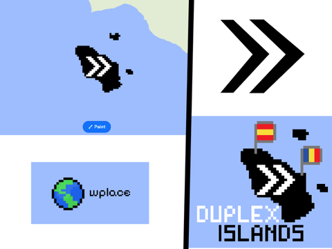 @DuplexCode Islands on Wplace! :D