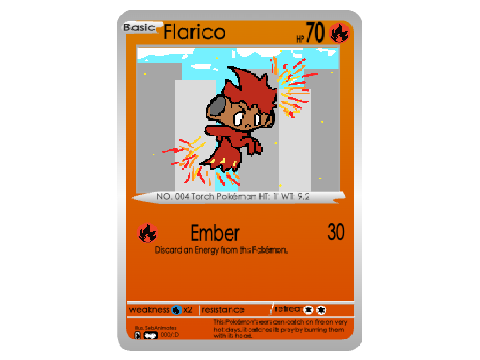 Flarico Pokémon Card!!!