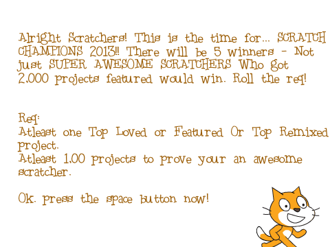 SCRATCH CHAMPIONS 2013