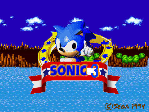 Sonic 3 Title Screen