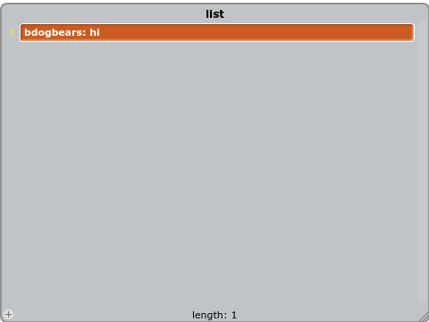 Cloud list
