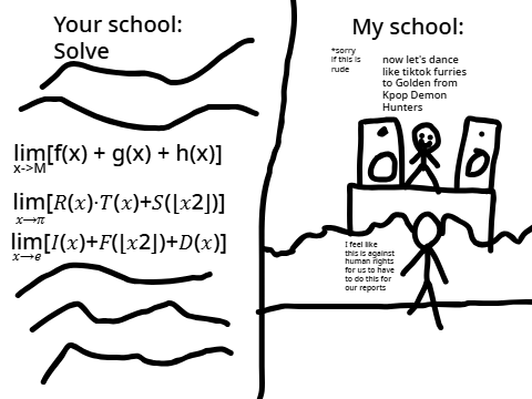 your school vs. my school