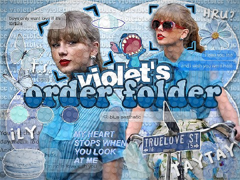 ୨୧ violet's order folder ˚ʚ♡ɞ˚