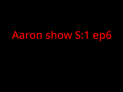 Aaron show S:1 E:6 Minigame be like