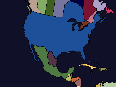 Alternate Map of North America